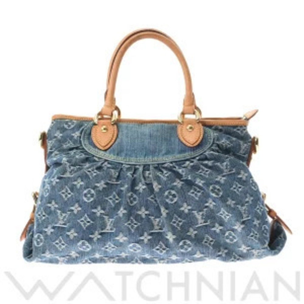 Louis Vuitton Monogram Cabby Blue Denim Neo Handbag - Picture 2 of 9